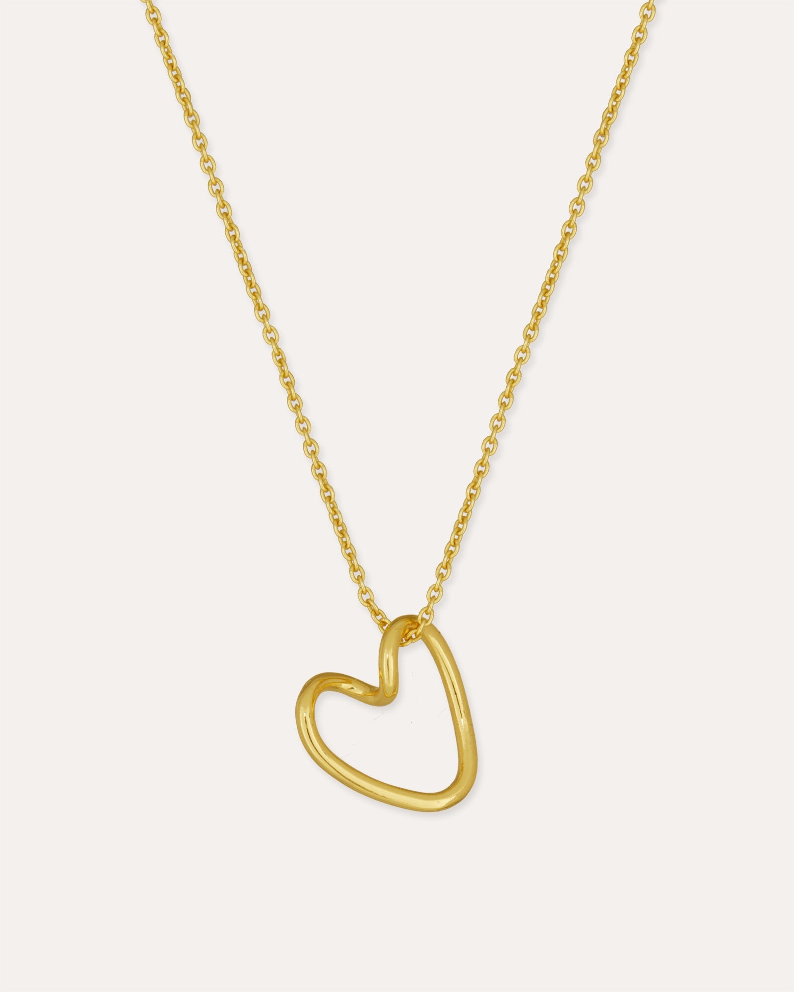 Outline Heart Pendant Necklace | Sustainable Jewellery by Ottoman Hands
