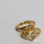 Hammered Heart Stacking Ring | Sustainable Jewellery by Ottoman Hands