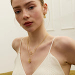 Heart Charm Necklace Layered | Ottoman Hands Jewellery