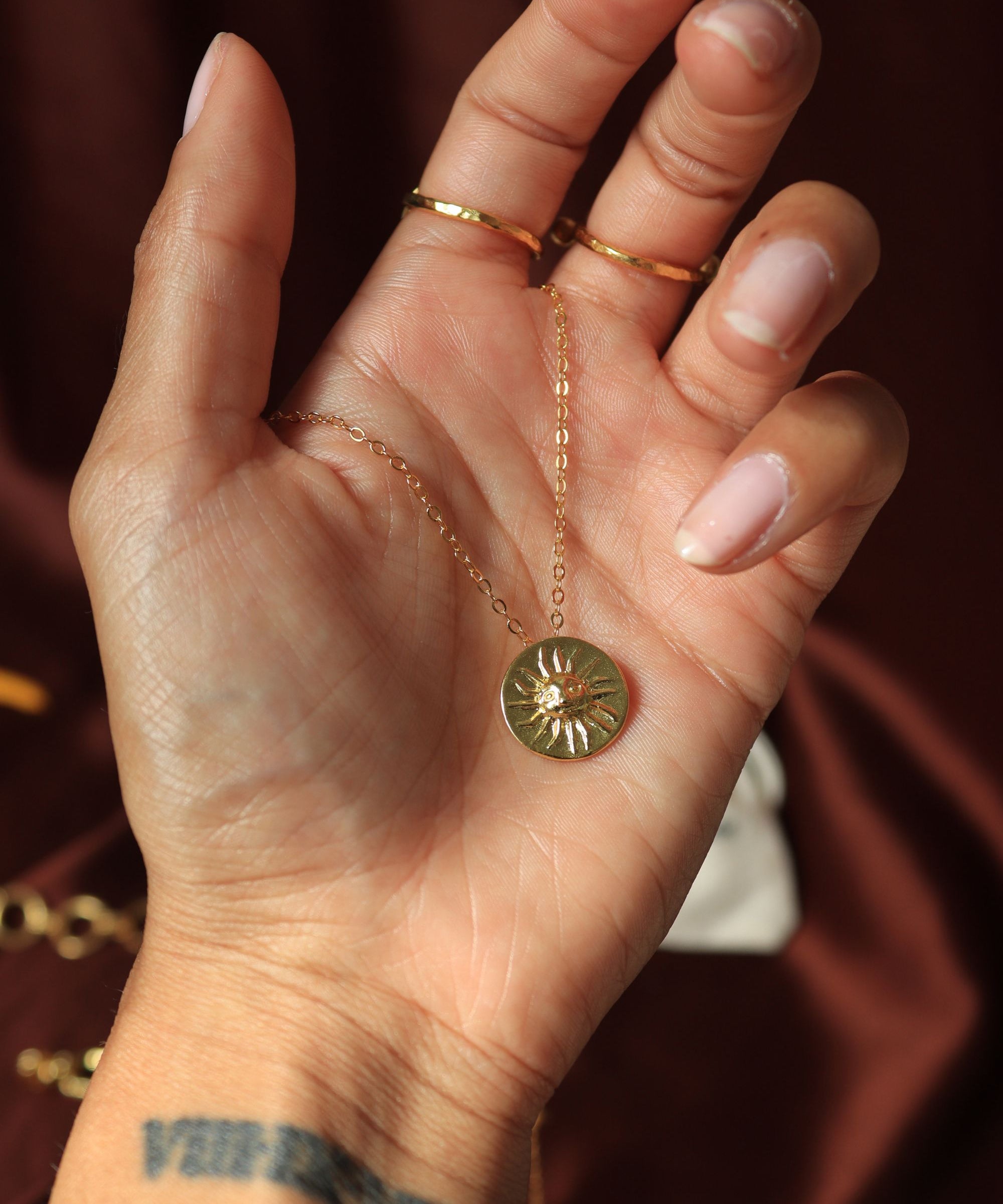 Helia Sun Pendant Necklace | Sustainable Jewellery by Ottoman Hands