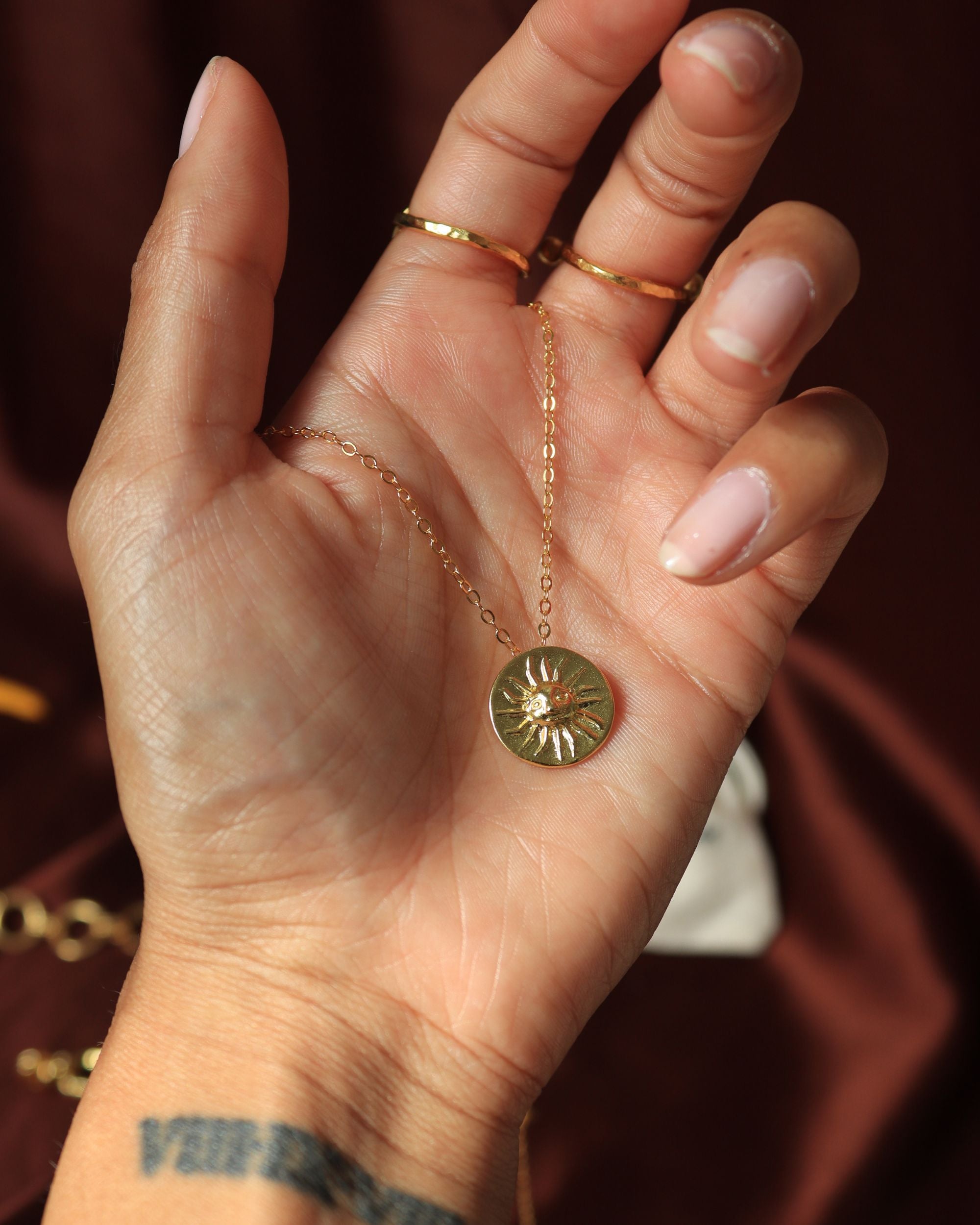 Helia Sun Pendant Necklace | Sustainable Jewellery by Ottoman Hands