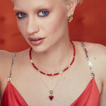 Hydra Labradorite and Ruby Pendant Necklace | Sustainable Jewellery by Ottoman Hands