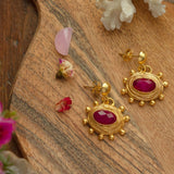 Zand Ruby Drop Earrings | Sustainable Jewellery by Ottoman Hands
