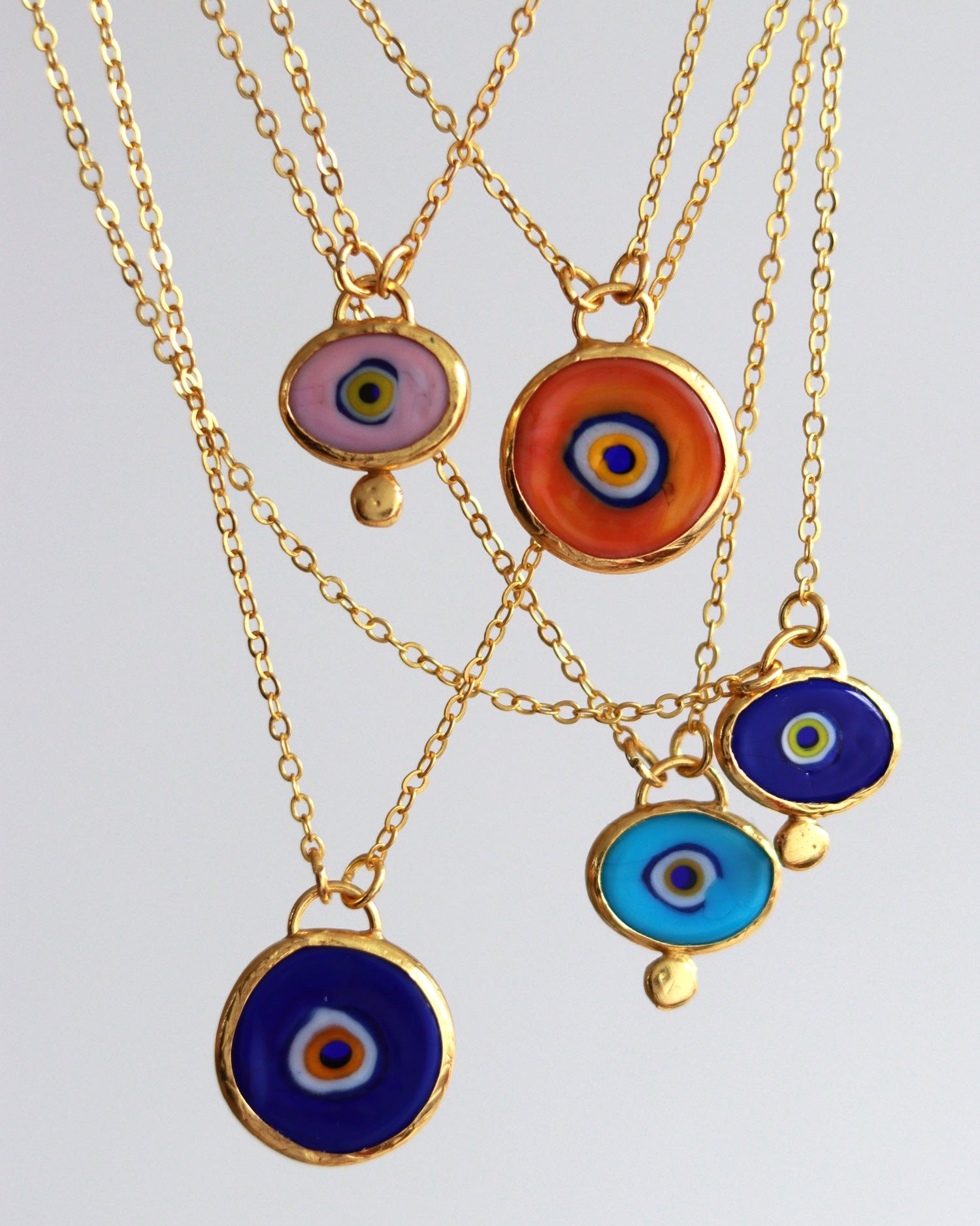Alara Blue Evil Eye Pendant Necklace | Sustainable Jewellery by Ottoman Hands