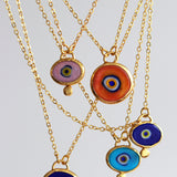 Azra Evil Eye Navy Pendant Necklace | Sustainable Jewellery by Ottoman Hands