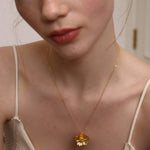Buttercup Gold Flower Pendant Necklace | Sustainable Jewellery by Ottoman Hands