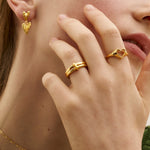 Iris Double Band Link Ring | Ottoman Hands Jewellery