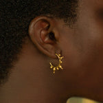 Jale Gold Hoop Earrings | Sustainable Jewellery by Ottoman Hands