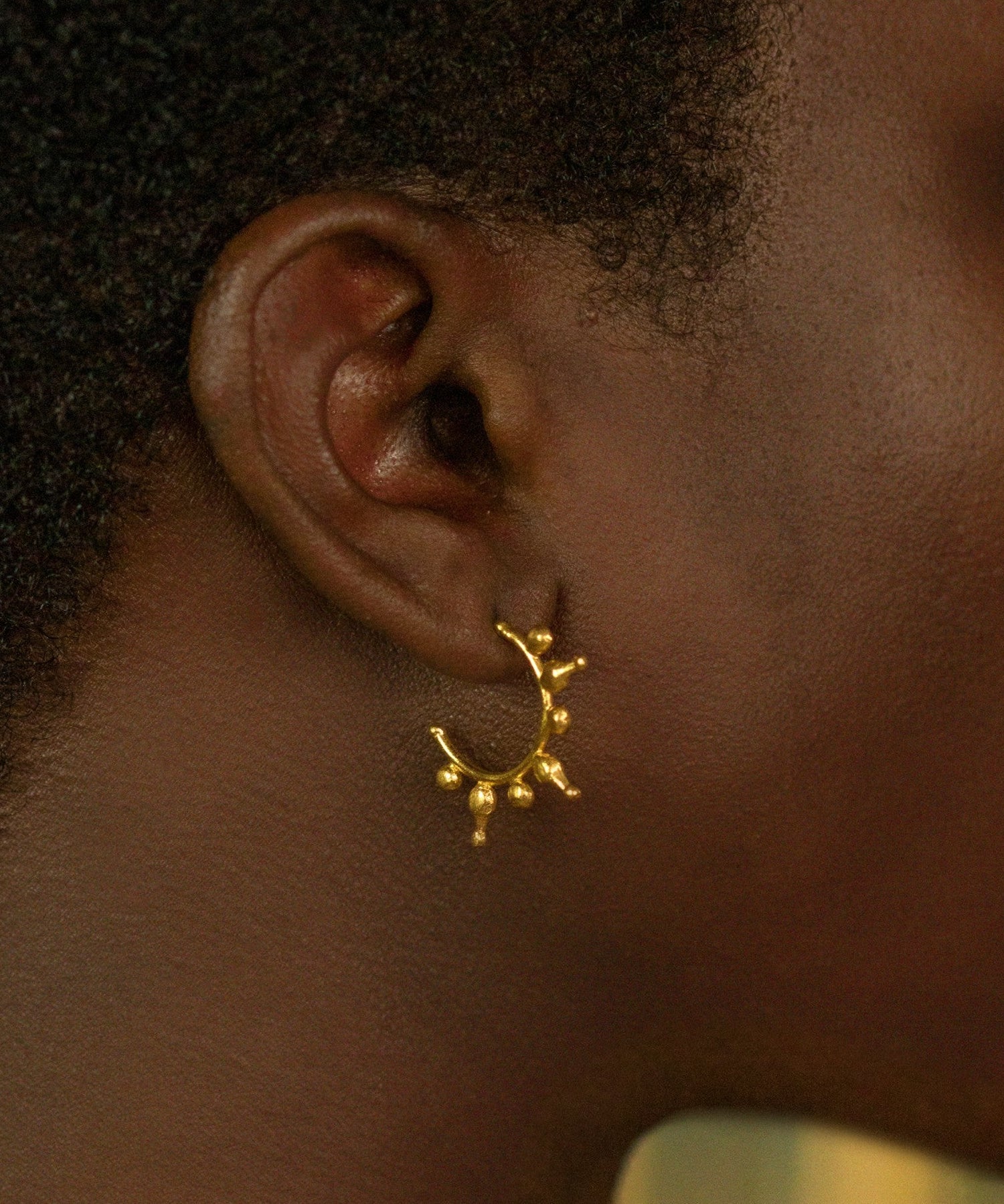 Jale Gold Hoop Earrings | Sustainable Jewellery by Ottoman Hands