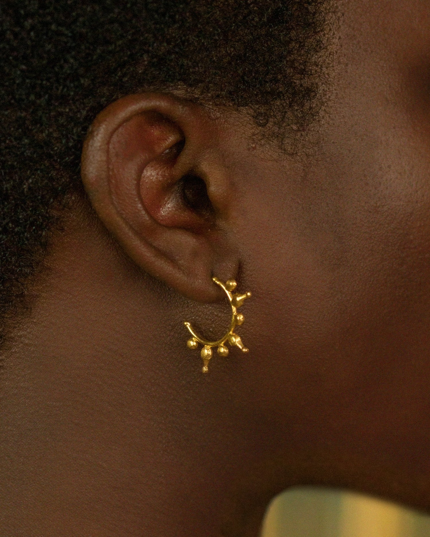 Jale Gold Hoop Earrings | Sustainable Jewellery by Ottoman Hands