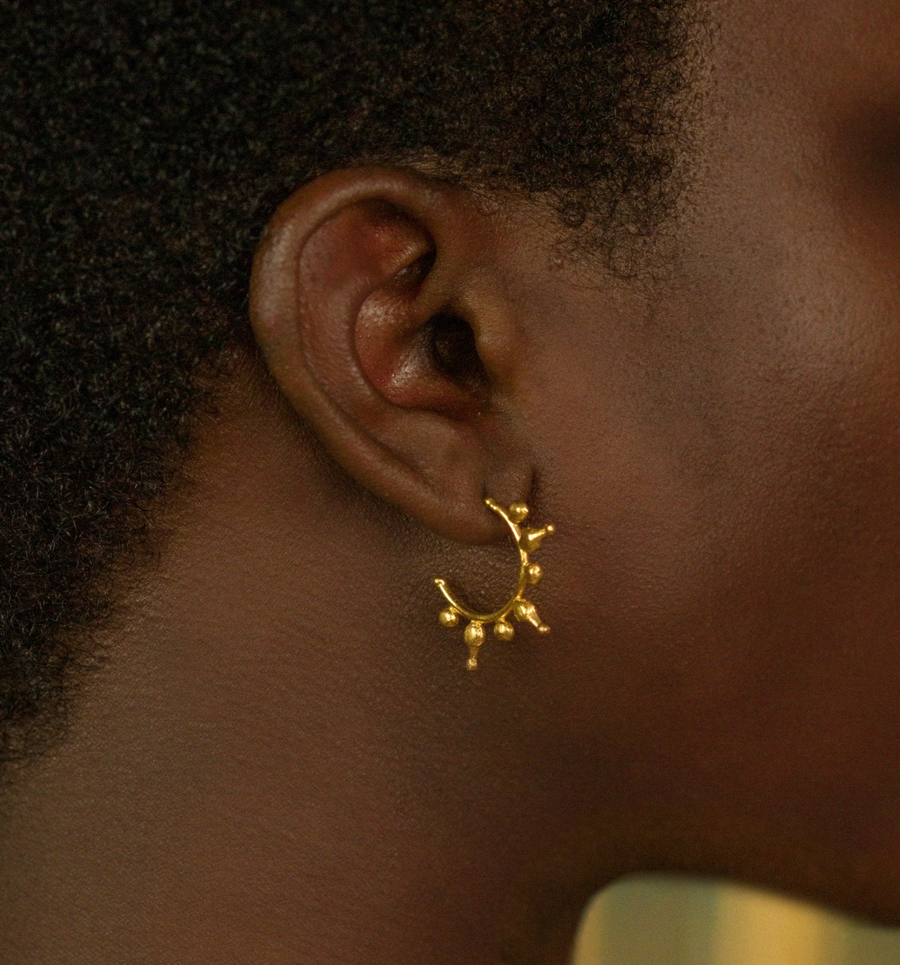 Jale Gold Hoop Earrings | Sustainable Jewellery by Ottoman Hands