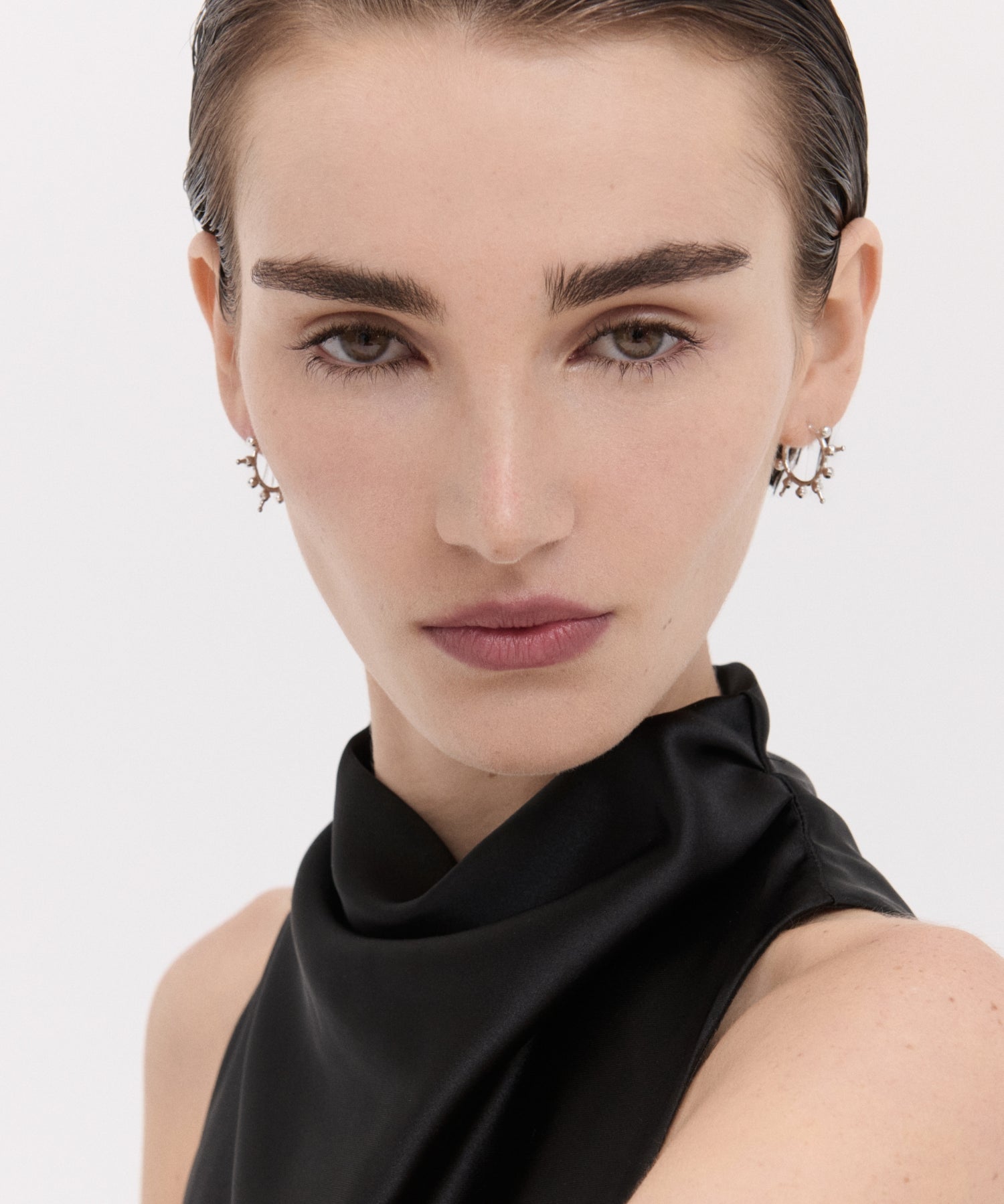 Jale Sterling Silver Hoop Earrings| Ottoman Hands Jewellery