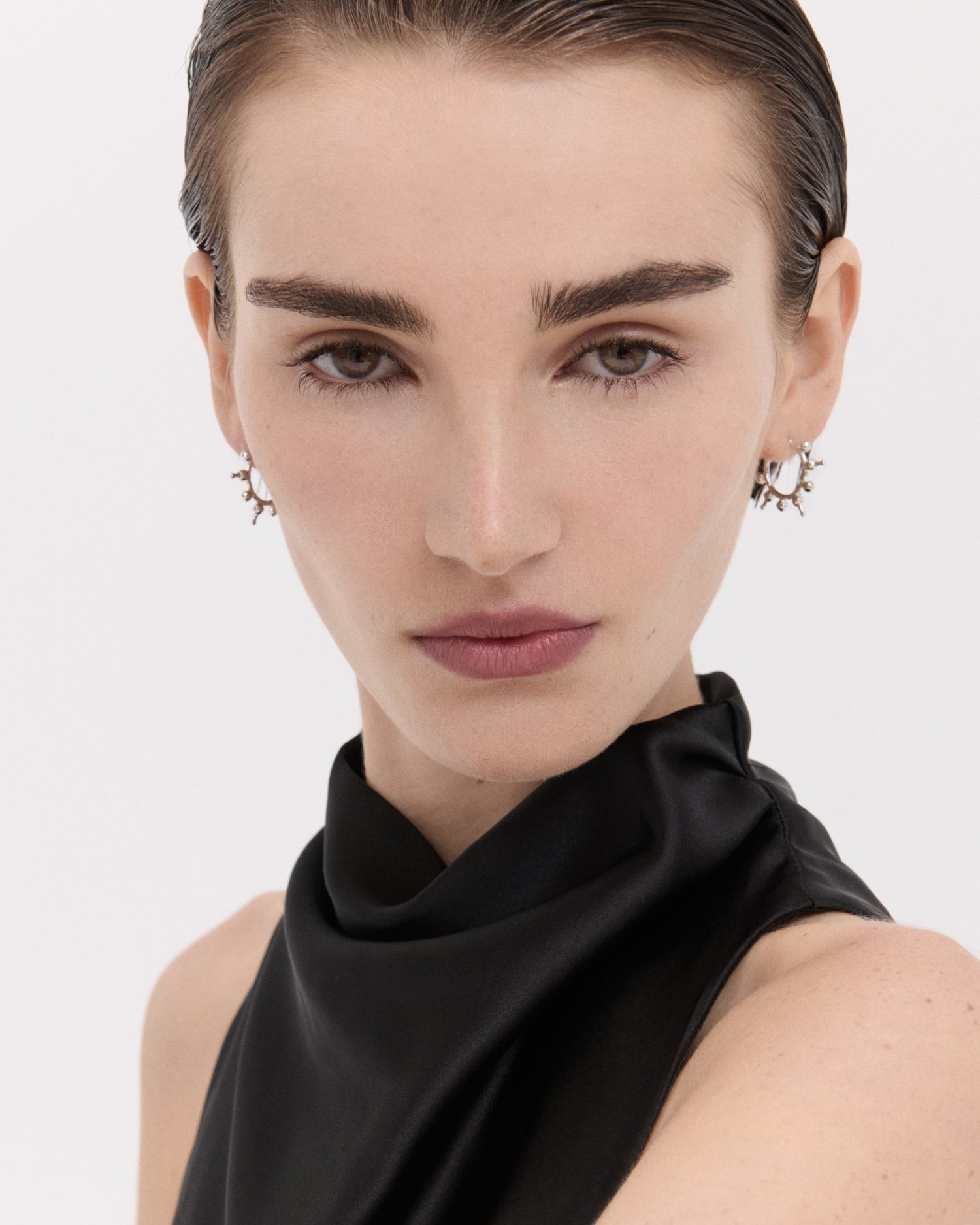 Jale Sterling Silver Hoop Earrings| Ottoman Hands Jewellery