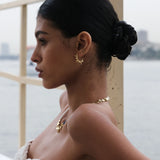 Jale Gold Hoop Earrings