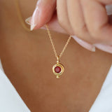 January Birthstone Pendant Necklace | Ottoman Hands Jewellery