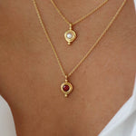 January Birthstone Pendant Necklace | Ottoman Hands Jewellery