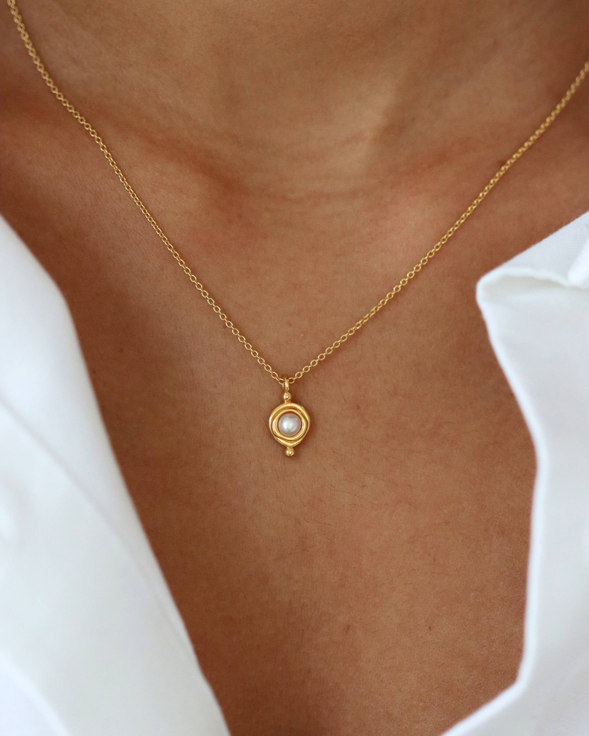 Birthstone pendant necklaces for women by ottomanhands - 18ct gold plated 8 June Birthstone Pendant Necklace