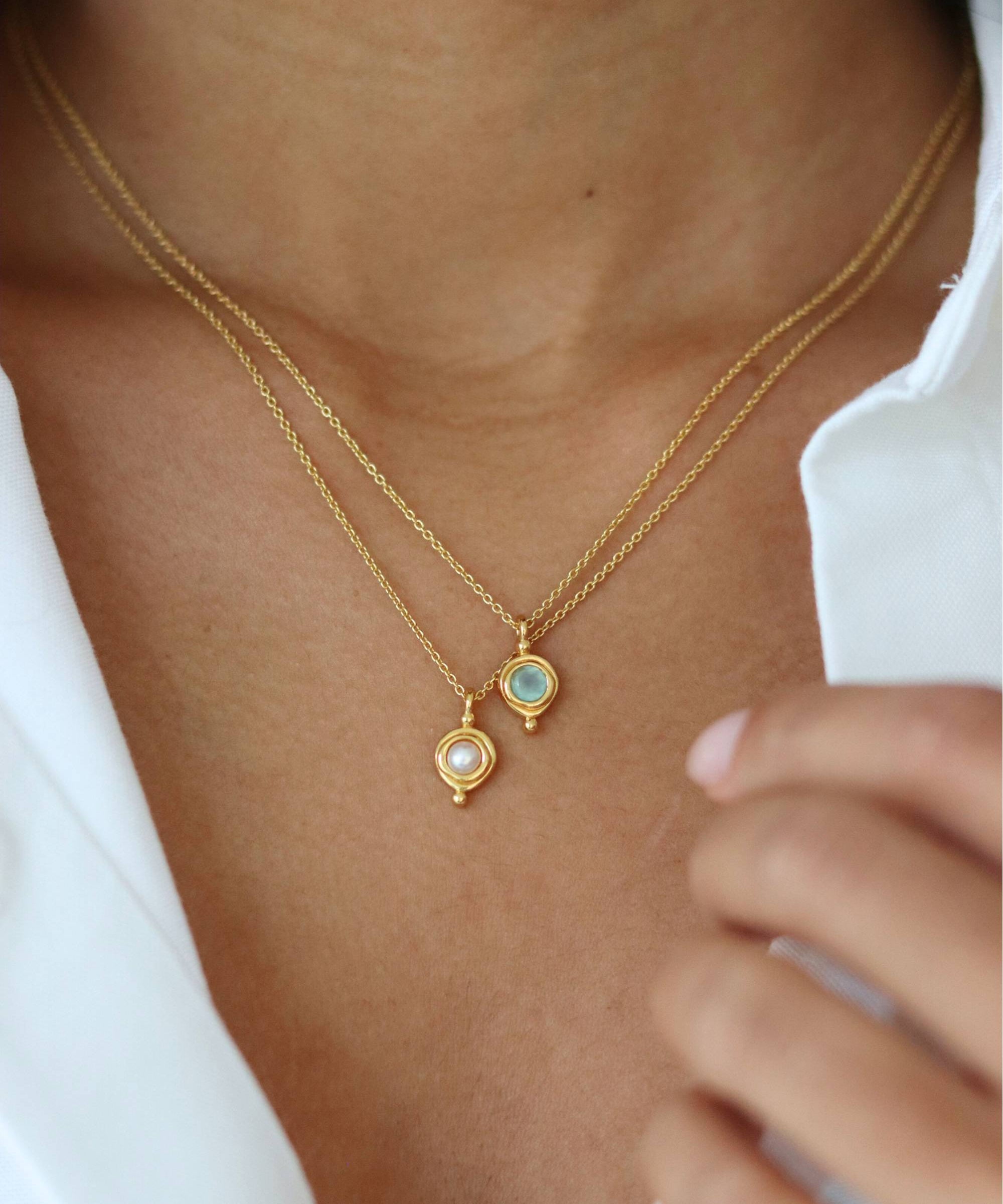 June Birthstone Pendant Necklace | Ottoman Hands Jewellery