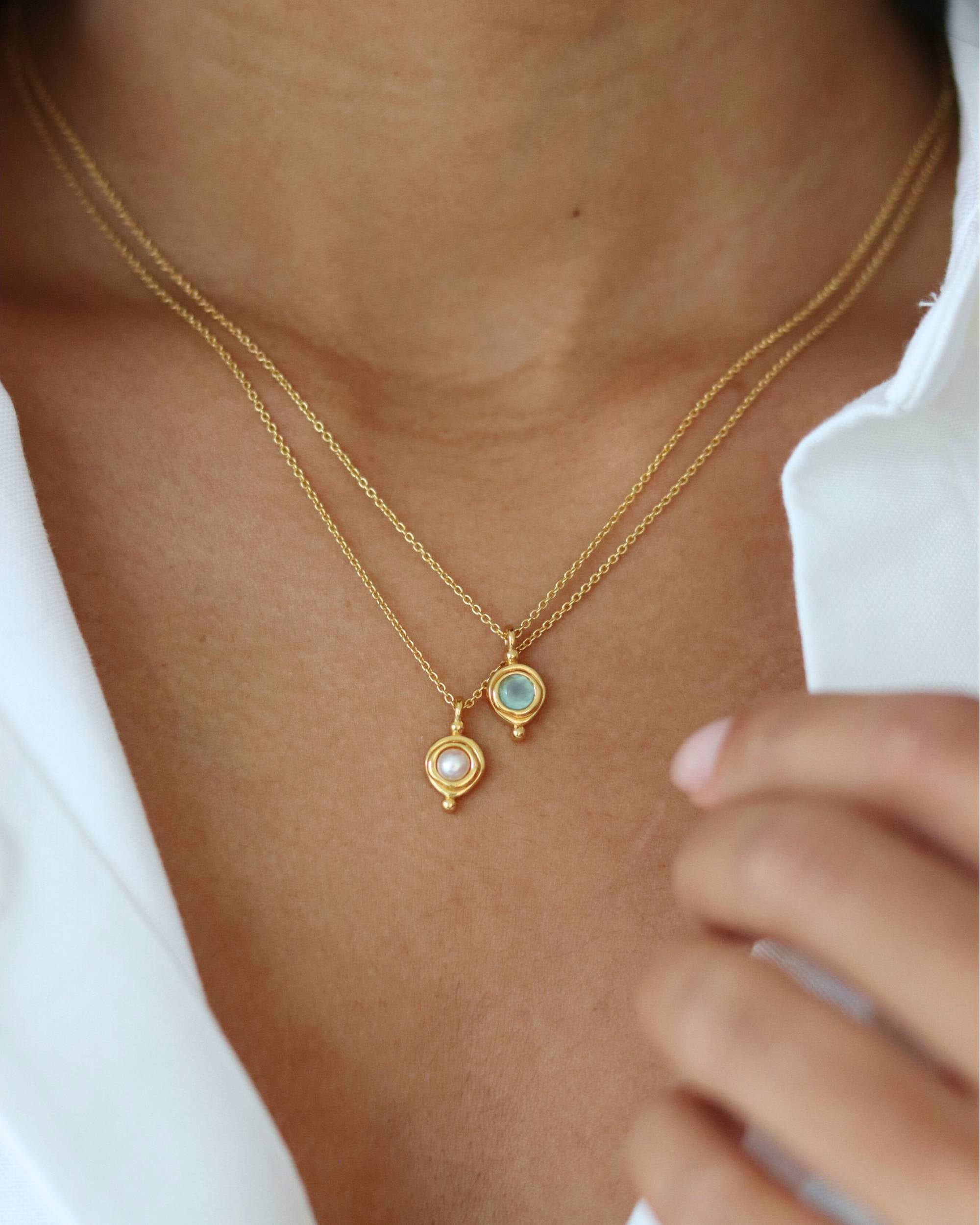 June Birthstone Pendant Necklace | Ottoman Hands Jewellery