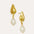 Kai Seashell Pearl Drop Stud Earrings | Sustainable Jewellery by Ottoman Hands