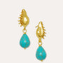 Kai Seashell Turquoise Drop Stud Earrings | Sustainable Jewellery by Ottoman Hands