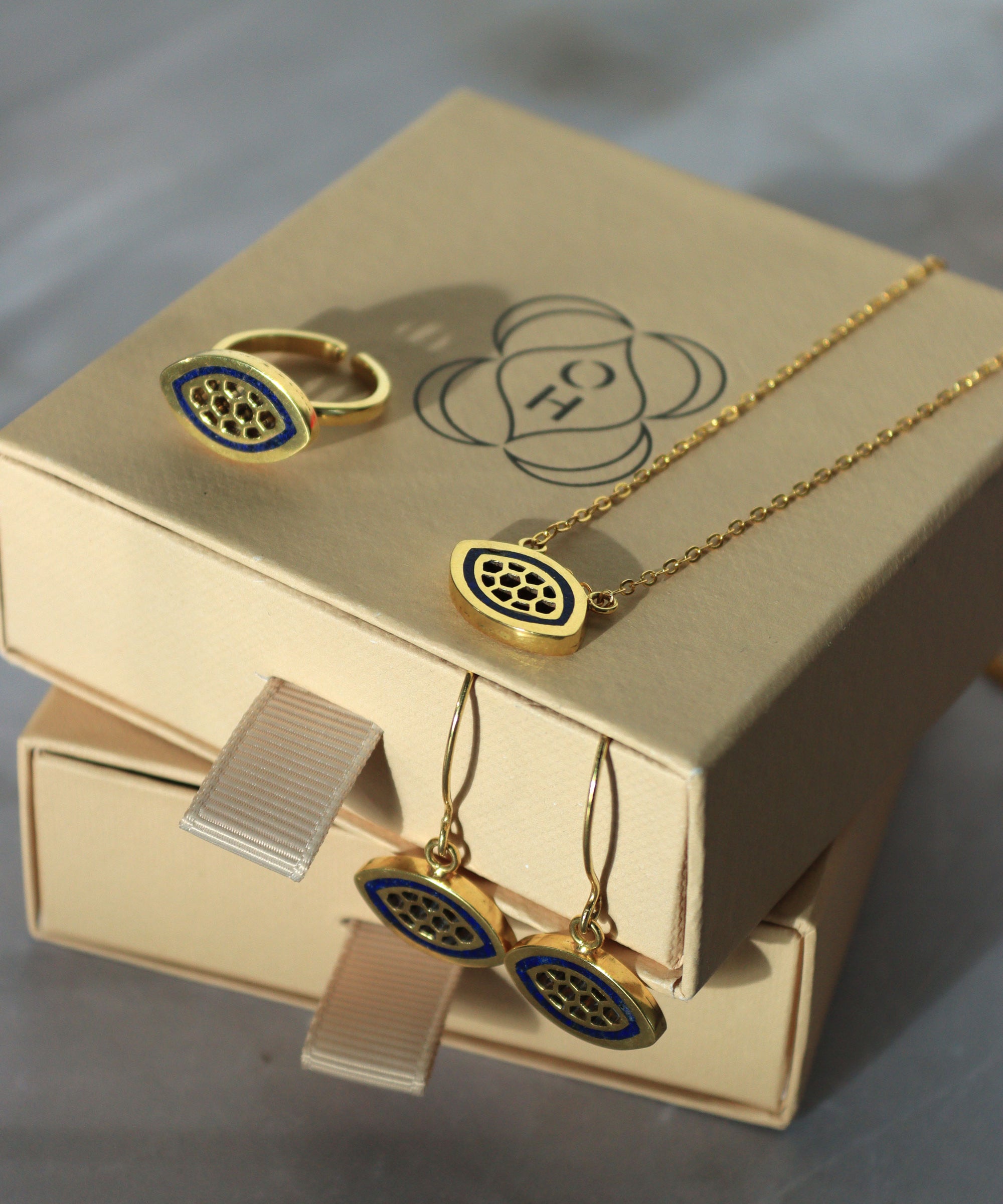 Lamia Evil Eye Pendant Necklace | Sustainable Jewellery by Ottoman Hands