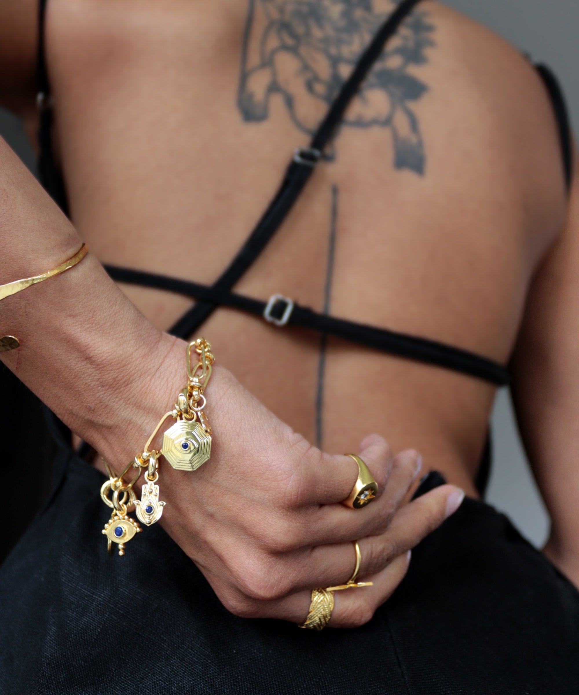 Lapis Evil Eye Charm | Sustainable Jewellery by Ottoman Hands