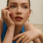 Lapis Moon and Star Stacking Ring | Sustainable Jewellery by Ottoman Hands