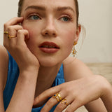 Lapis Moon and Star Stacking Ring | Sustainable Jewellery by Ottoman Hands