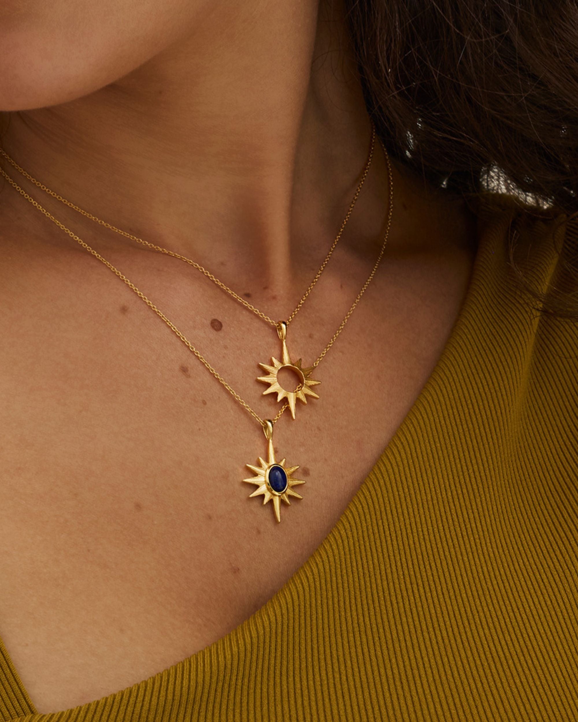 Lapis Star Pendant Necklace | Ottoman Hands Jewellery