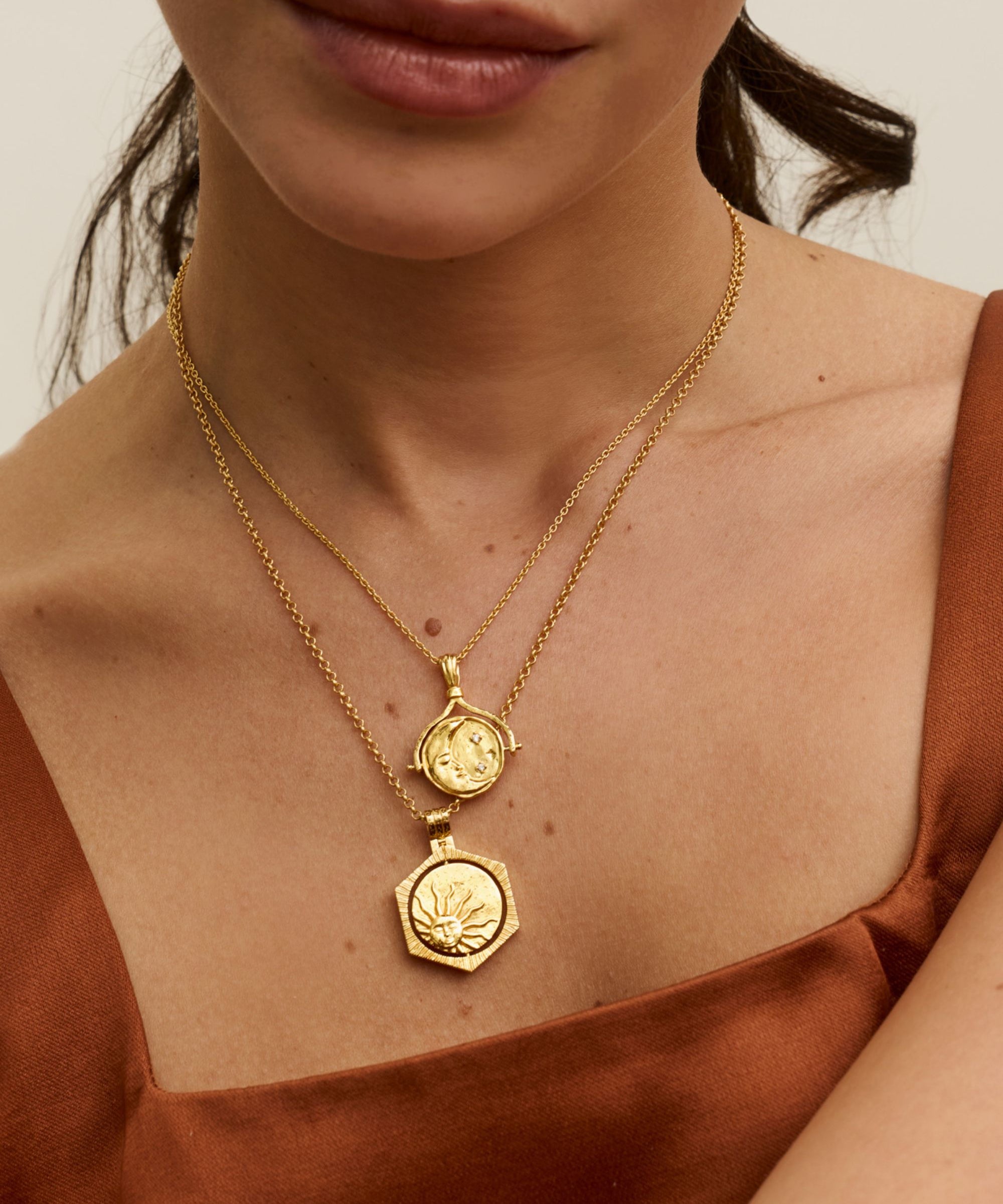 Lapis Star Rotating Pendant Necklace | Sustainable Jewellery by Ottoman Hands