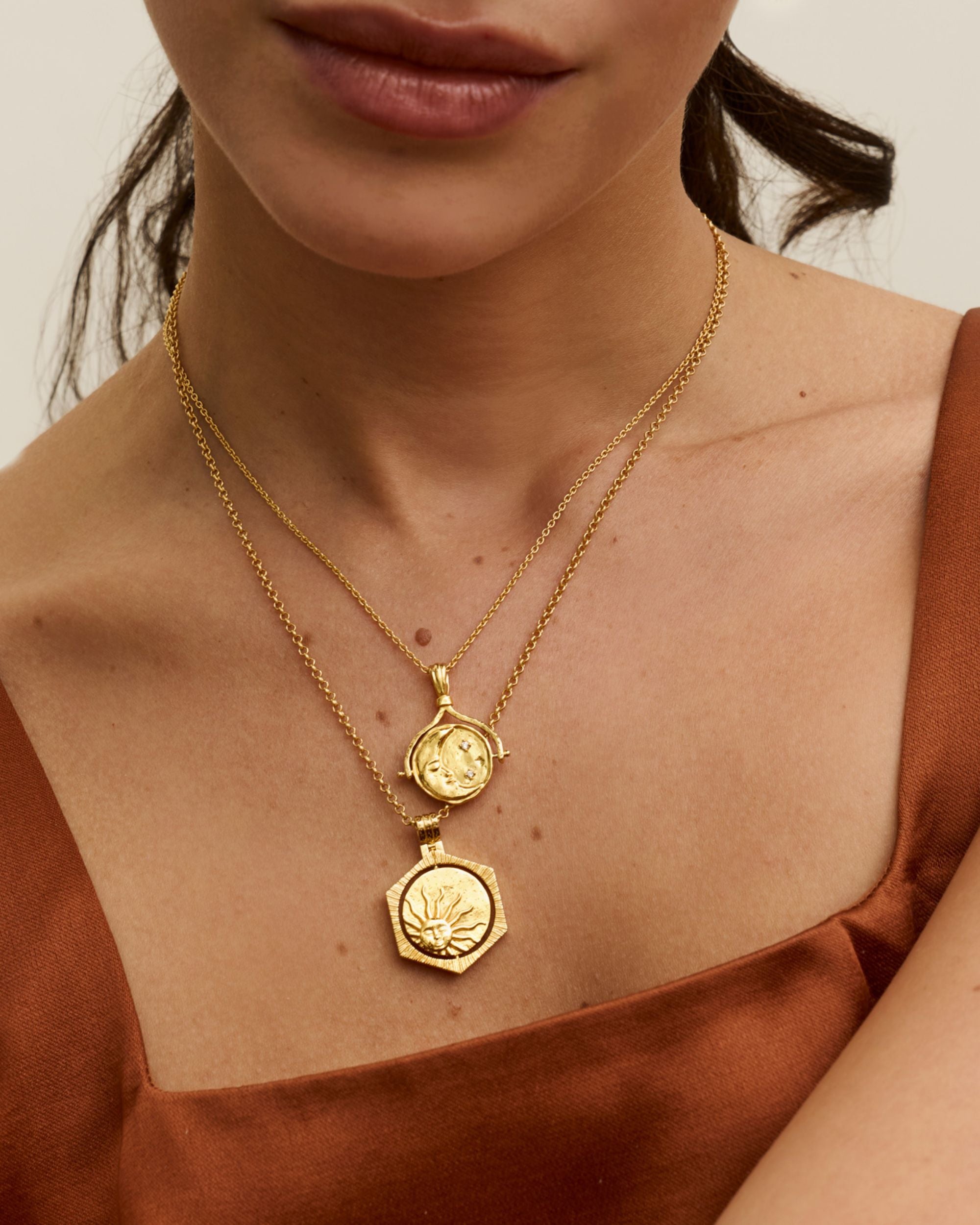 Lapis Star Rotating Pendant Necklace | Sustainable Jewellery by Ottoman Hands