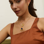 Lapis Star Rotating Pendant Necklace | Sustainable Jewellery by Ottoman Hands