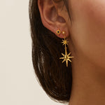 Lapis Star Stud Earrings