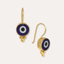 Lina Evil Eye Navy Drop Earrings | Sustainable Jewellery by Ottoman Hands
