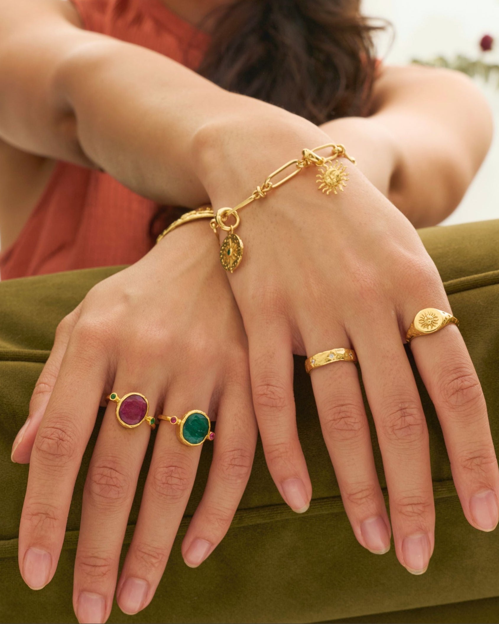 Lucia Ruby Cocktail Ring | Sustainable Jewellery by Ottoman Hands