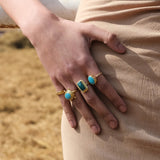 Lucia Turquoise Cocktail Ring