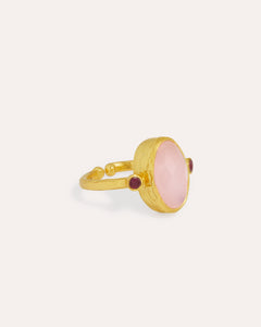 Lucia Rose Quartz Cocktail Ring | Sustainable Jewellery by Ottoman Hands