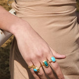 Lucia Turquoise Cocktail Ring