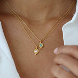 March Birthstone Pendant Necklace | Ottoman Hands Jewellery