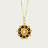 Marigold Red Garnet Beaded Necklace