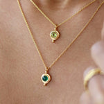 May Birthstone Pendant Necklace | Ottoman Hands Jewellery