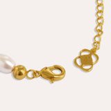 Mila Evil Eye and Pearl Beaded Bracelet