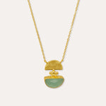 Mina Aqua Chalcedony Pendant Necklace | Sustainable Jewellery by Ottoman Hands