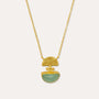 Mina Aqua Chalcedony Pendant Necklace | Sustainable Jewellery by Ottoman Hands