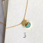 Mina Aqua Chalcedony Pendant Necklace | Sustainable Jewellery by Ottoman Hands