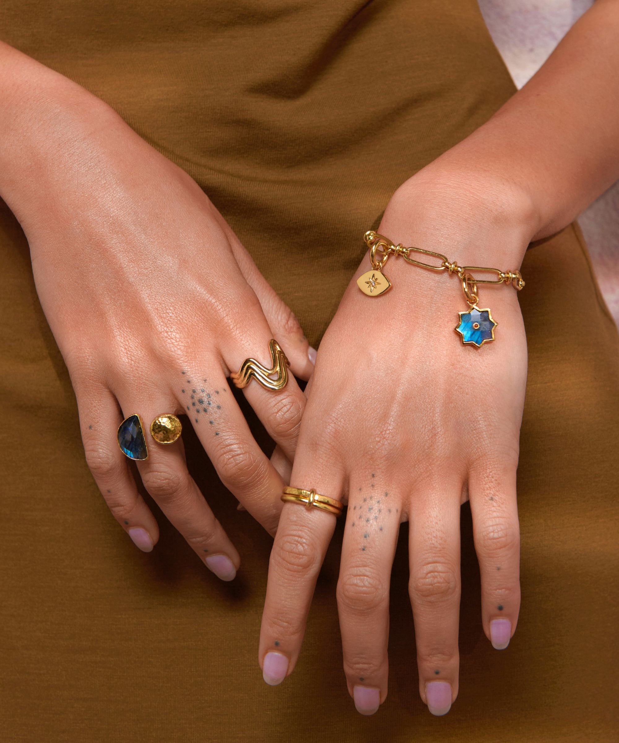 Mina Lapis Cocktail Ring | Sustainable Jewellery by Ottoman Hands