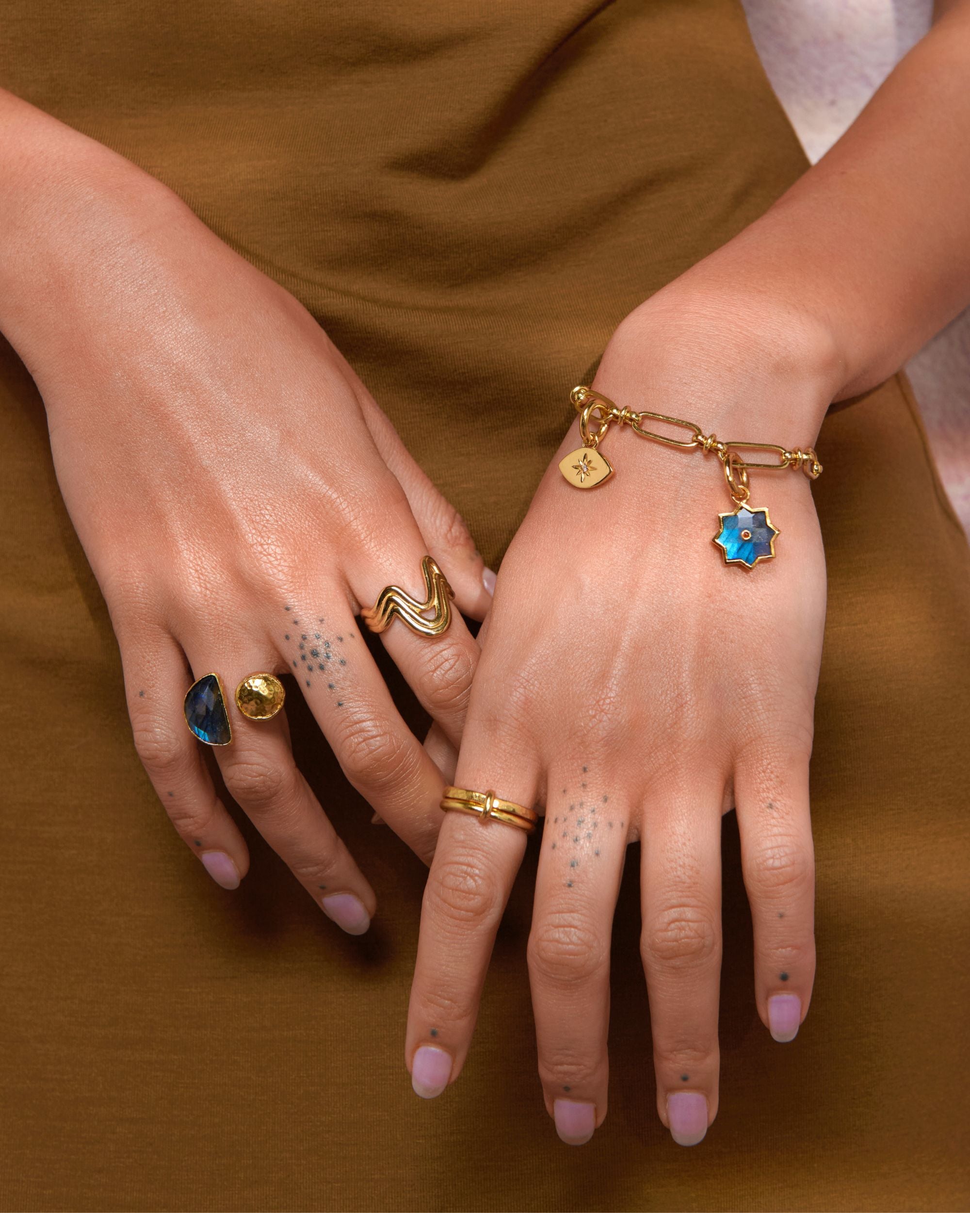 Mina Lapis Cocktail Ring | Sustainable Jewellery by Ottoman Hands