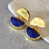Mina Lapis Drop Stud Earrings | Sustainable Jewellery by Ottoman Hands