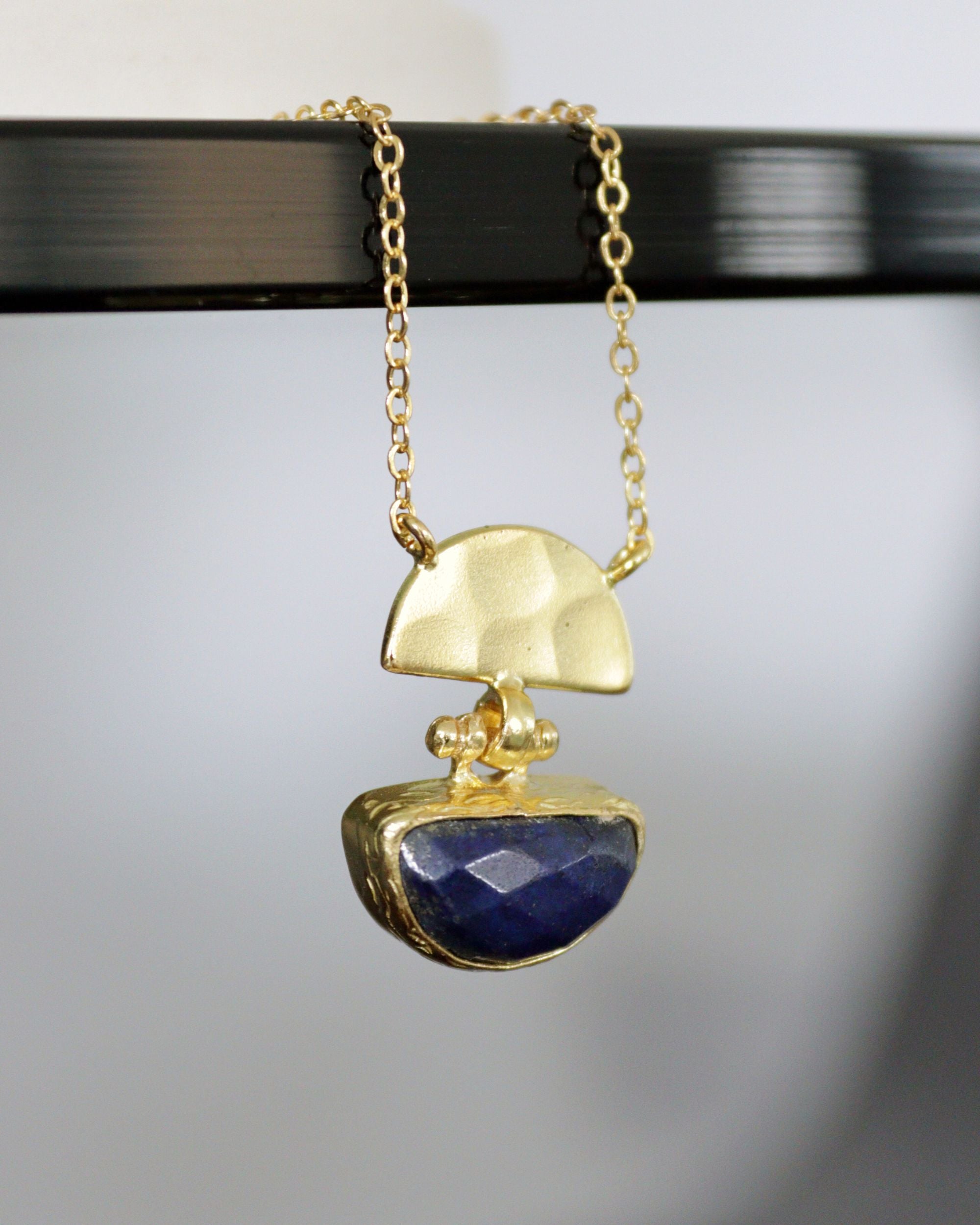 Mina Lapis Pendant Necklace | Sustainable Jewellery by Ottoman Hands